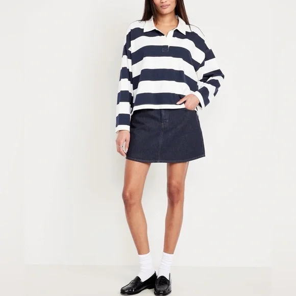 High-Waisted OG A-Line Mini Skirt - Picture 2 of 8